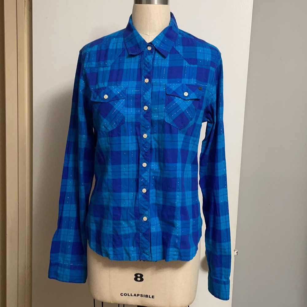 Ecko Unltd. Plaid Long Sleeve Button Front Shirt